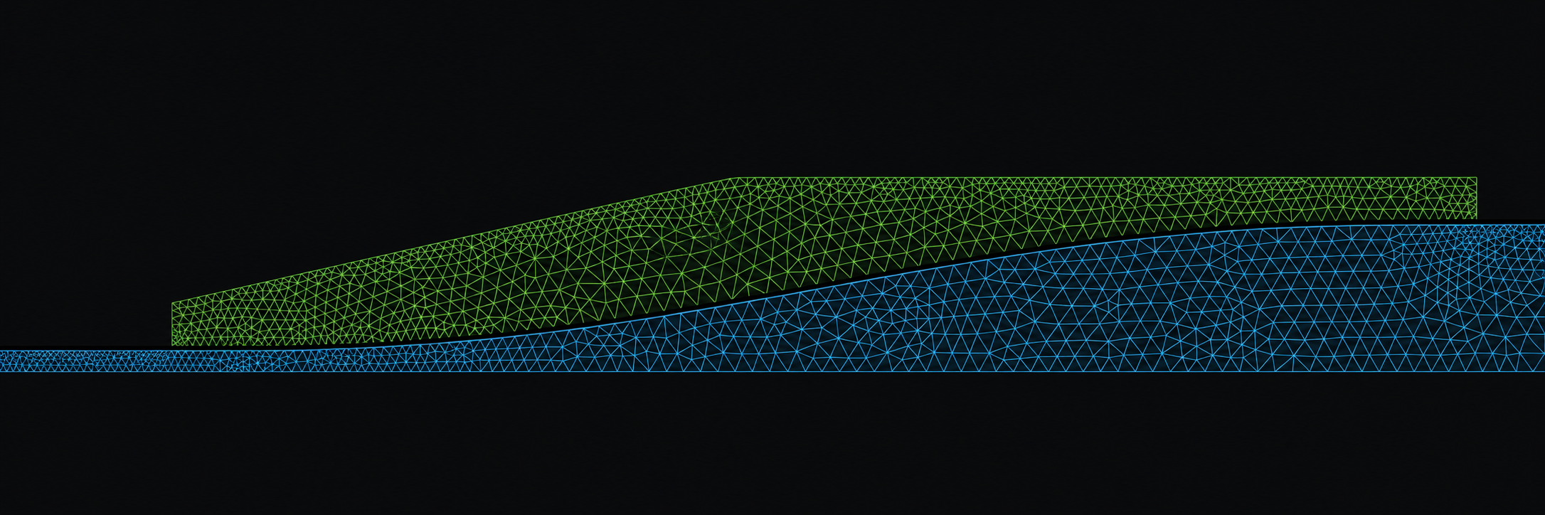 Mesh through the redesigned quintic reducer
