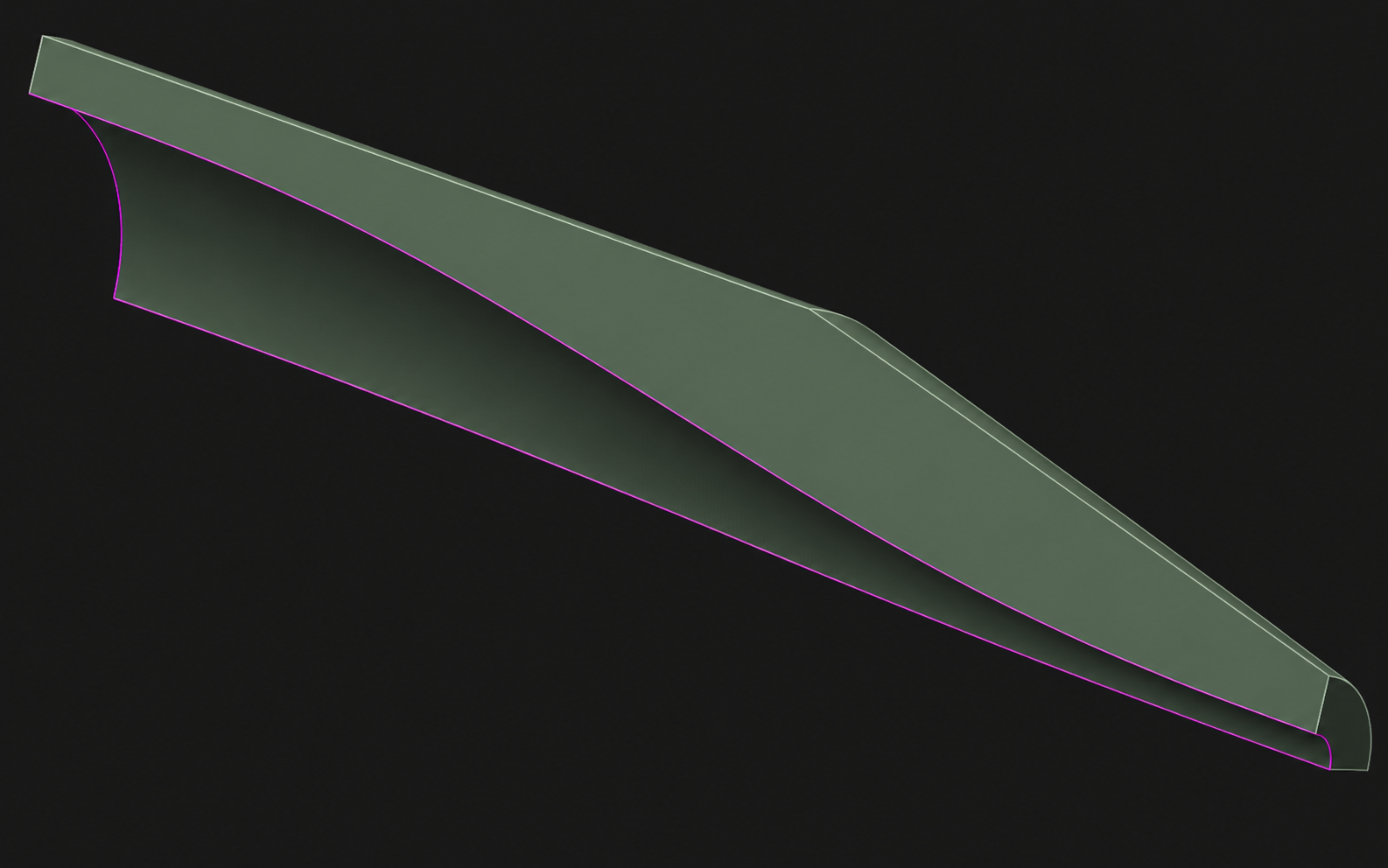 Redesigned quintic C² reducer geometry model
